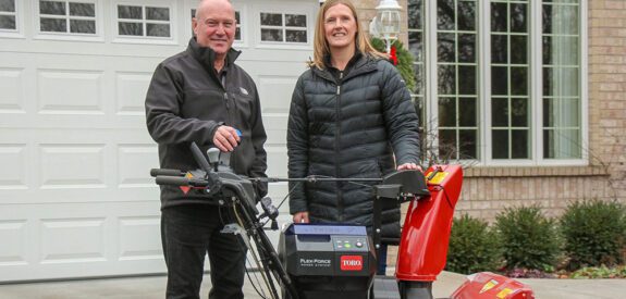 Garrisons Win Electric Snowblower