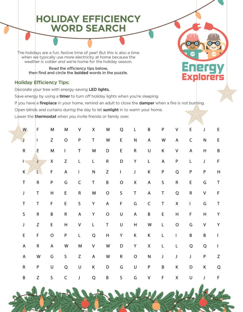 Holiday Word Search