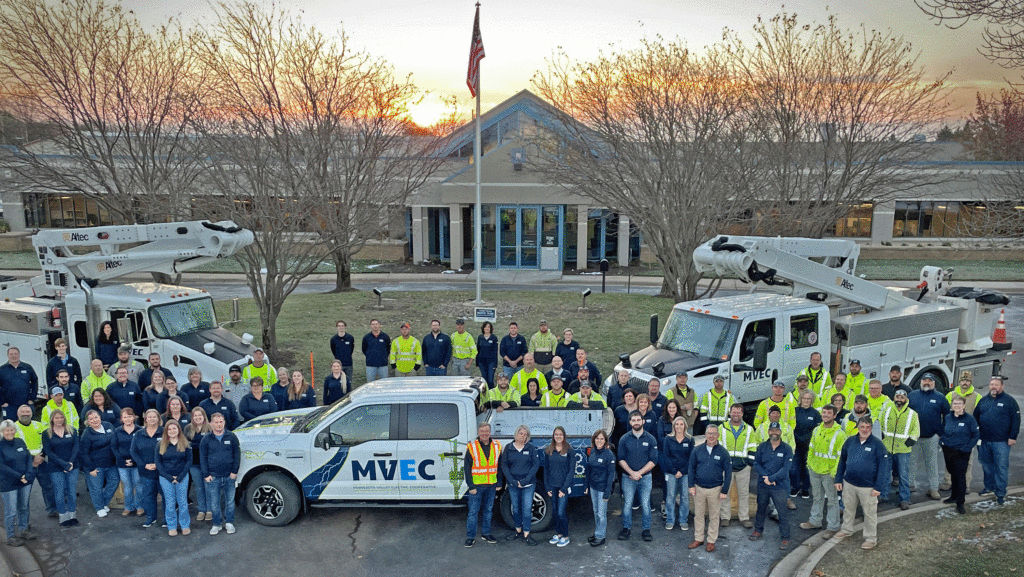 MVEC Team Members in front of building